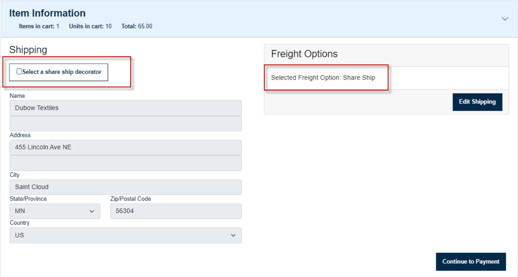 Share Ship Free Freight on Apparel Orders