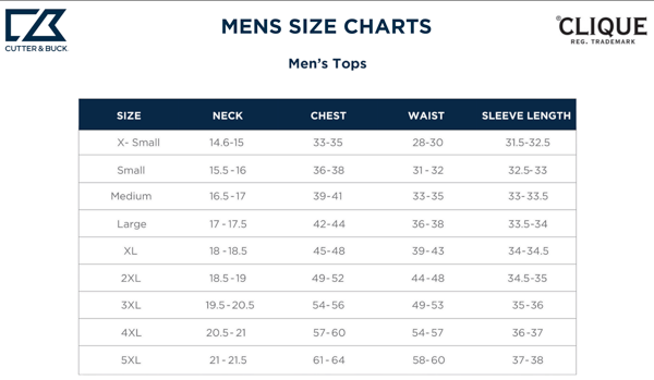 Size & Fit Chart